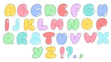 bubble font