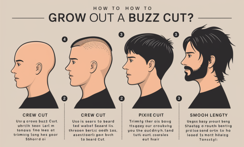 how to grow out a buzz cut